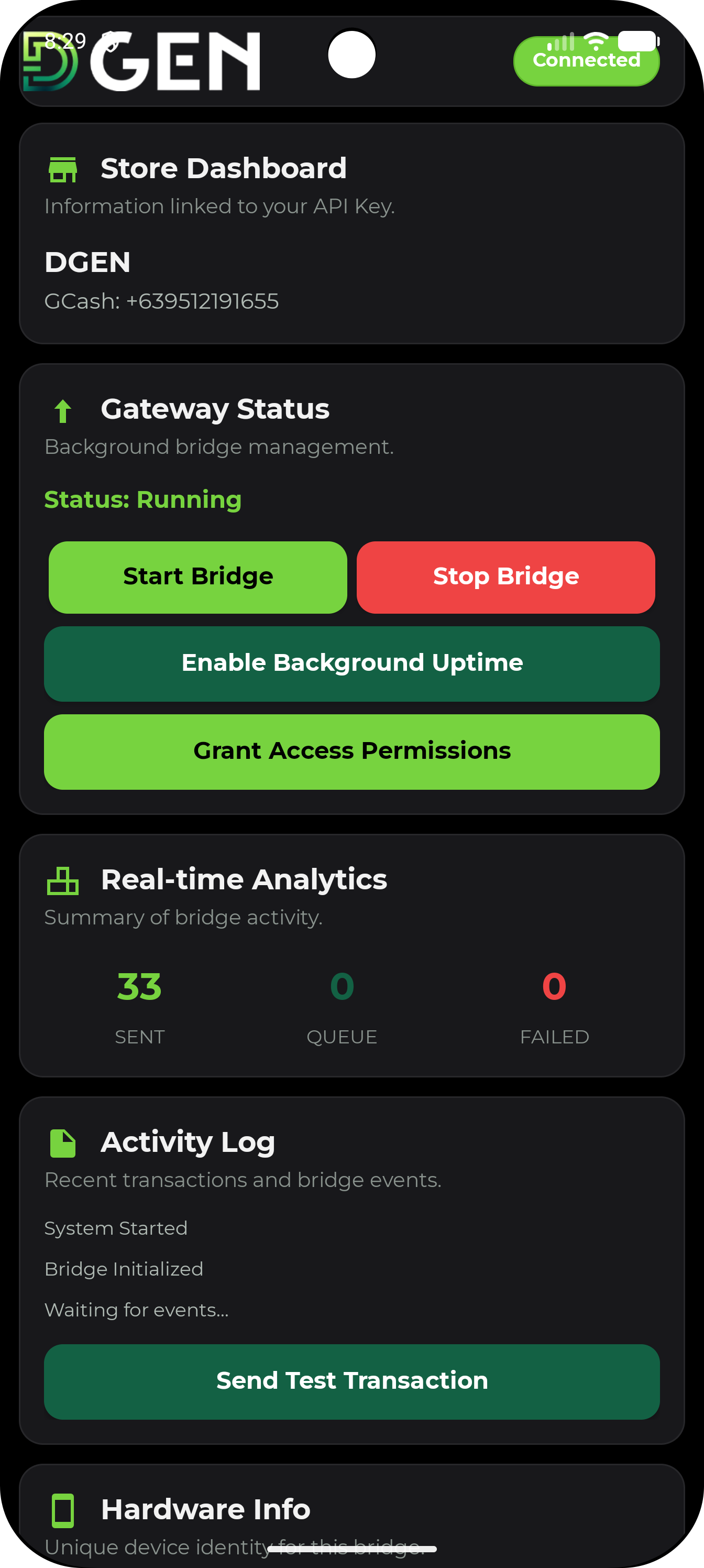 DGEN GCash Android app screenshot